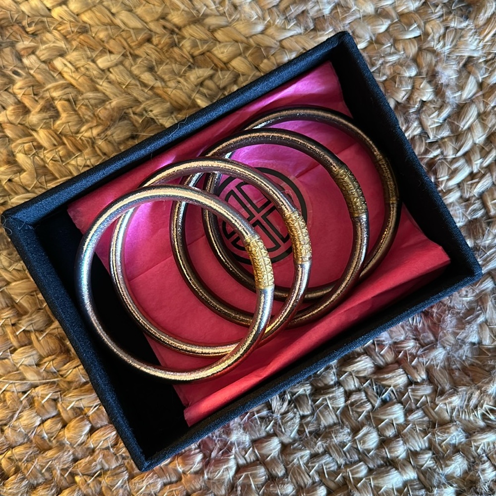 BudgaGirl Bracelet Set in Ombré - Pale pink to warm mocha